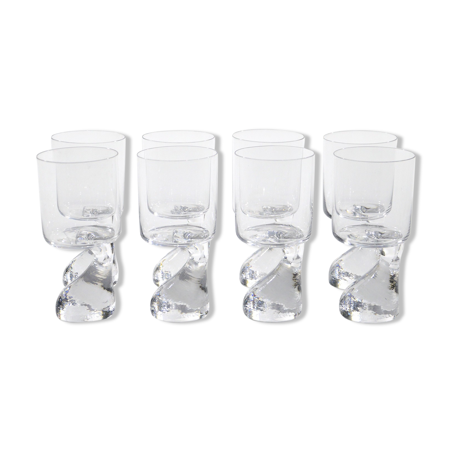 "Asimmetrico" glass set by Joe Colombo For Riedl