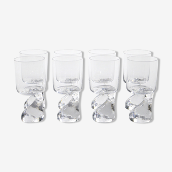 "Asimmetrico" glass set by Joe Colombo For Riedl