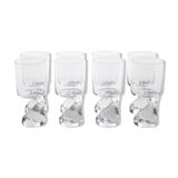 "Asimmetrico" glass set by Joe Colombo For Riedl