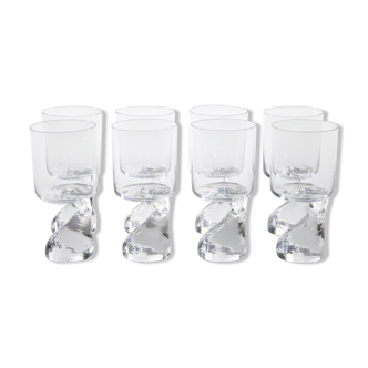 "Asimmetrico" glass set by Joe Colombo For Riedl