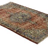 Turkish Anatolian Handmade Vintage Area Rug 200 cm x 118 cm