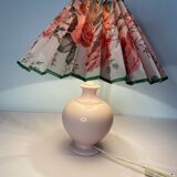 Flowery lampshade pleated