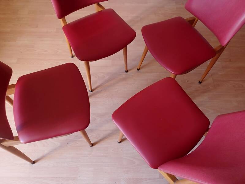 4 Baumann chairs model Nadia, 1960