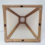 Pagoda-shaped bamboo canvas lamp