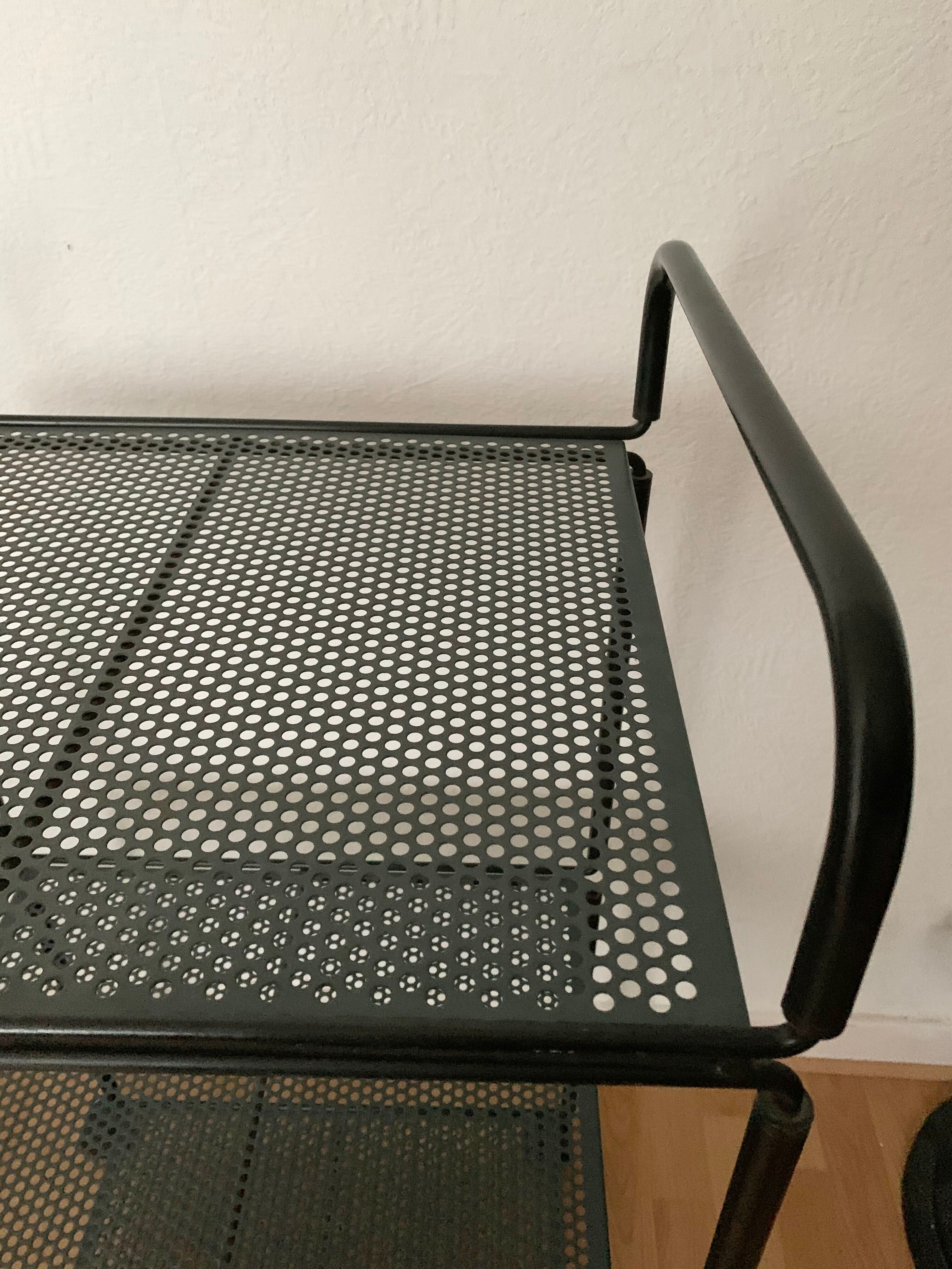 Industrial perforated metal roulette table