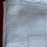 Embroidered linen tablecloth