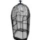 Old black metal birdcage from the early 20th century.