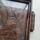 Breton carved wooden top signed E Le Nauthiec