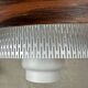 Vintage pendant lamp – metal and opaline