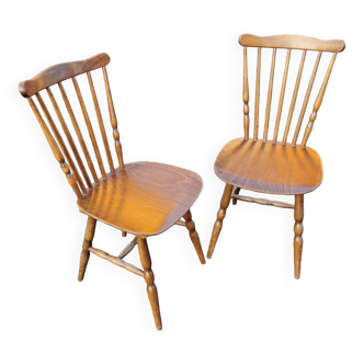Lot de 2 chaises style baumann - scandinave - tapiovaara