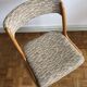 Chair 1960 wool and light wood