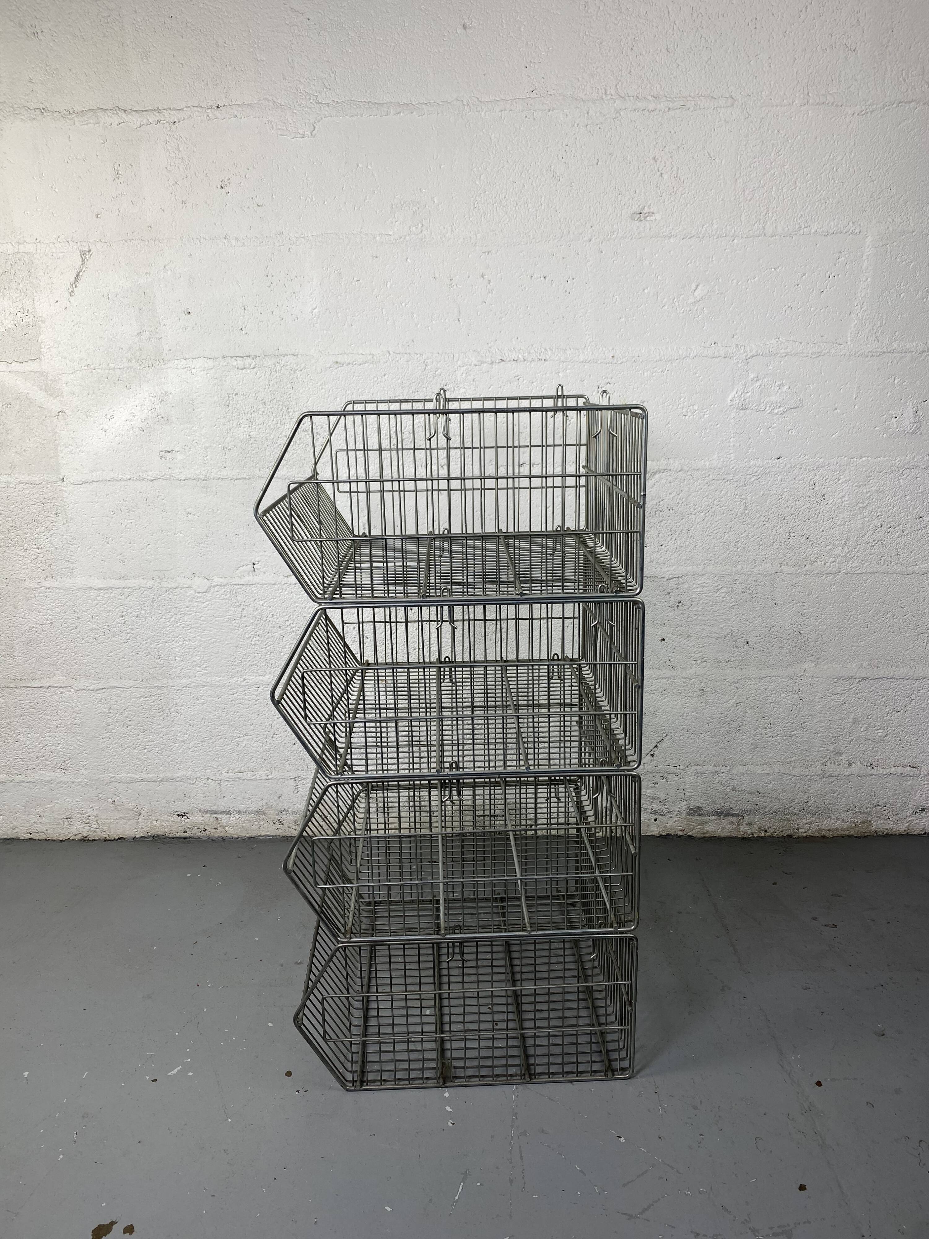 Modular industrial wire shelves