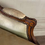 Pair Of Louis XV Style Bergeres In Finely Carved Walnut Around 1920
