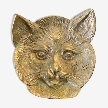 Brass cat's head