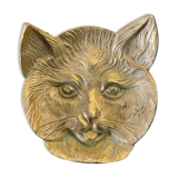 Brass cat's head