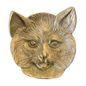 Brass cat's head