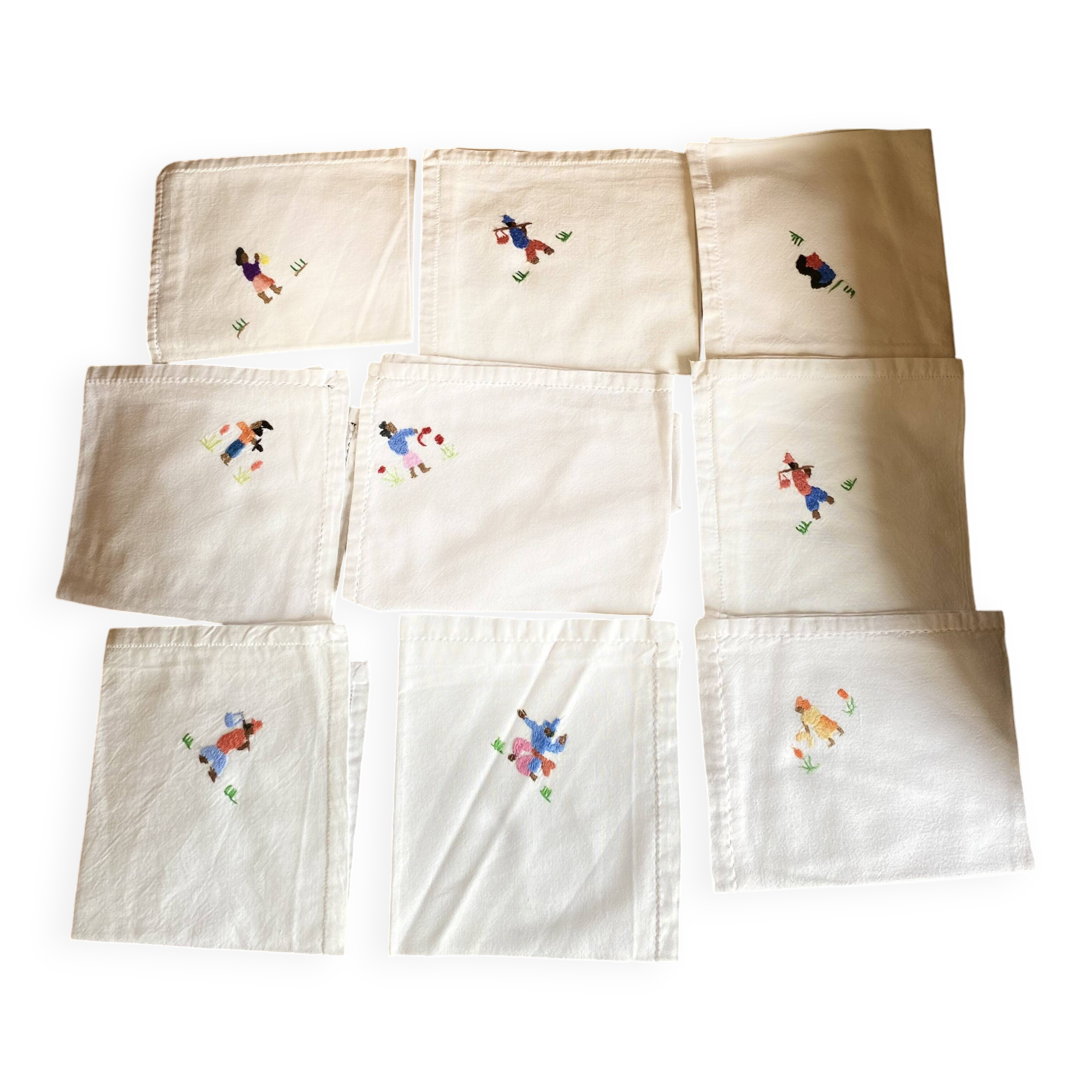 Embroidered napkins