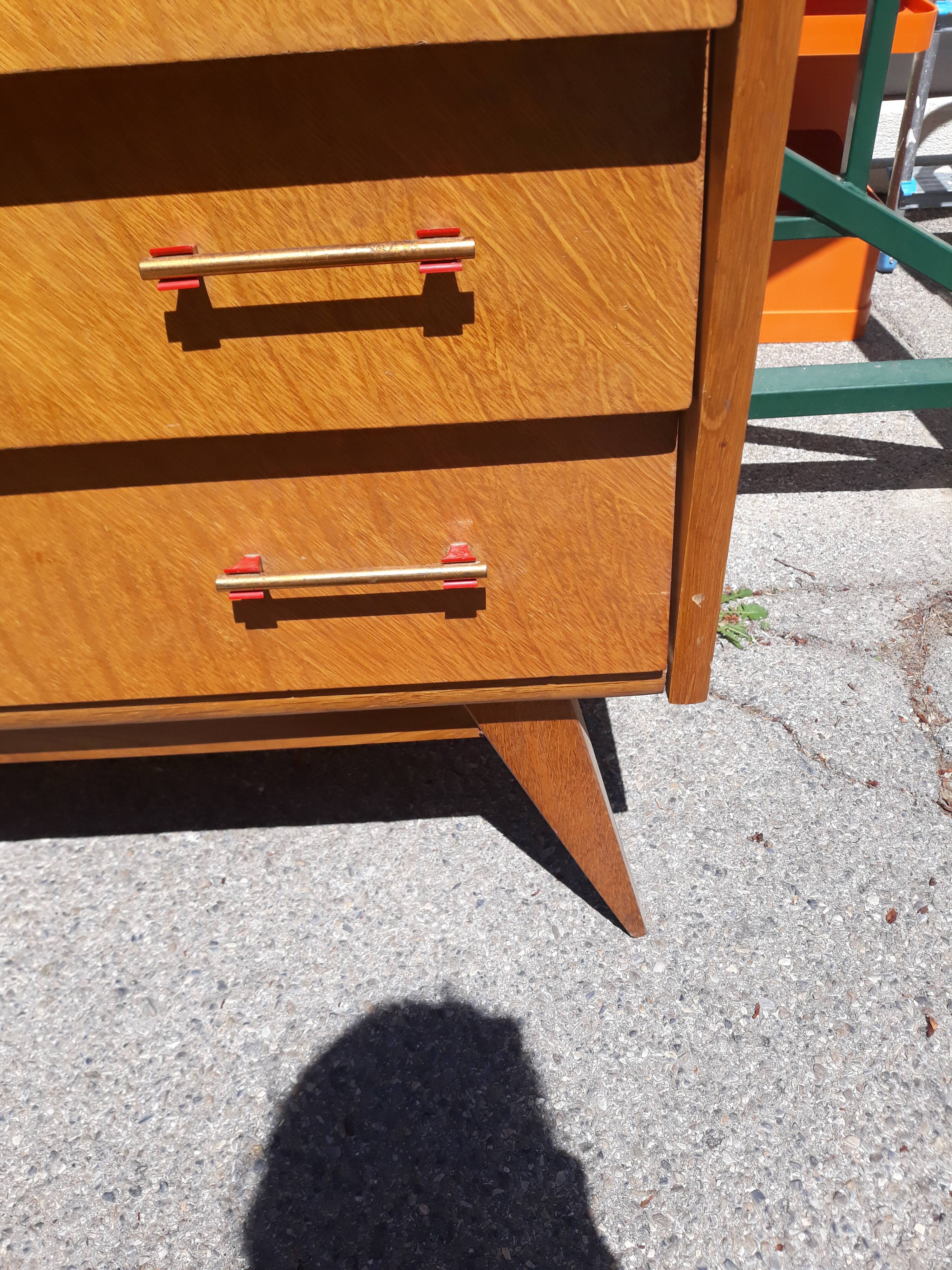 Chest of drawers years 50 feet compass