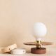 Alba wall light in white concrete