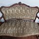 Rococo salon set in walnut, 19th century