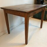 Massive wooden farm table