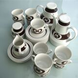 Tea and coffee service for 10 people Scherzer Bavaria 70s