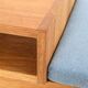 Minimalist mid-century phone / reading bench, oak, Danish modern design, 1960s / 1970s