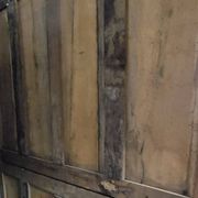 Empire period wardrobe, made of solid walnut, dating from the early 19th century.
