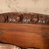 Old walnut bed