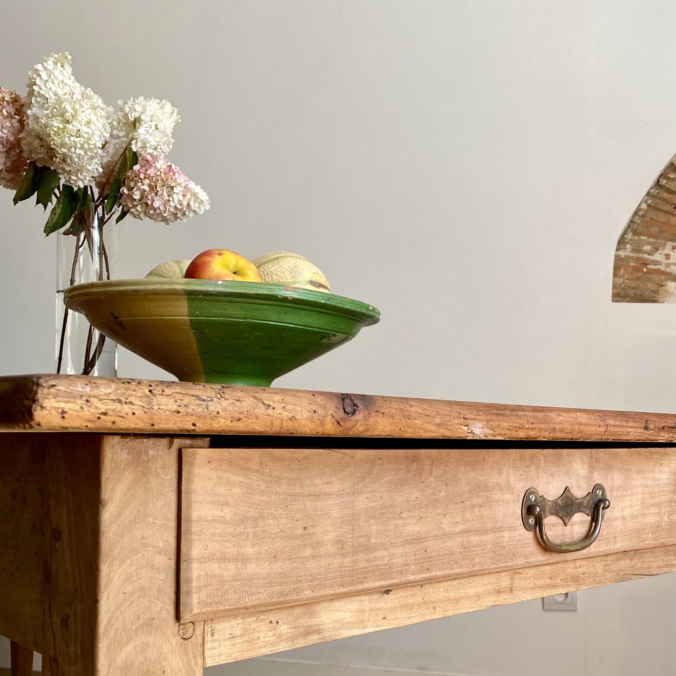 Solid chestnut farmhouse table 200x90cm
