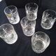Set of 6 hand-cut crystal whisky glasses
