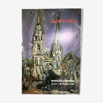 Affiche Soutine musée de Chartres 1989