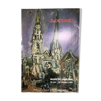 Poster Soutine museum of Chartres 1989