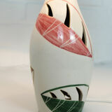 Hand painted ceramic table lamp, Mid-Century, Italy 1950s
