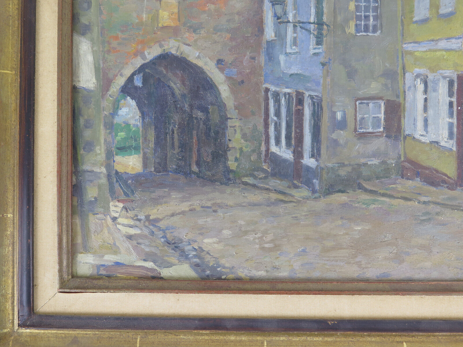 Antique painting by Pierre Boissart (1878-1944) signed country view B8