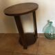 Wooden art deco style side table