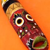 African / Tribal hanging mask (large model) Carved and colored wood