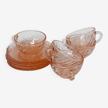 Luminarc Rosaline coffee cups