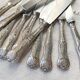 10 Vintage Rocaille Style Metal Knives
