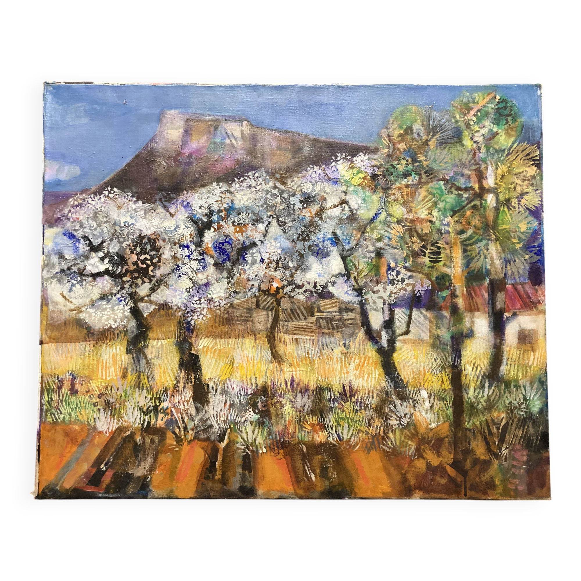 Thalmos, The Holy Mountain Sainte-Victoire, Oil on canvas