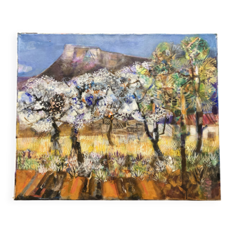 Thalmos, The Holy Mountain Sainte-Victoire, Oil on canvas