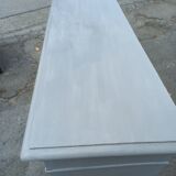 Parisian buffet old gray patina 2 doors 2 drawers