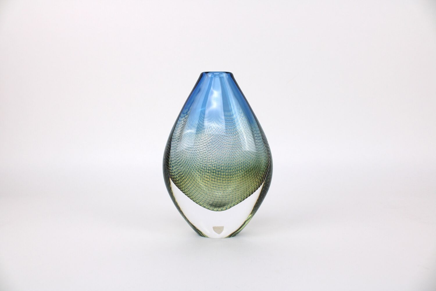 Glass vase Sven Palmquist Kraka made by Orrefors Sweden 1960s