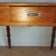 Desk with turned legs