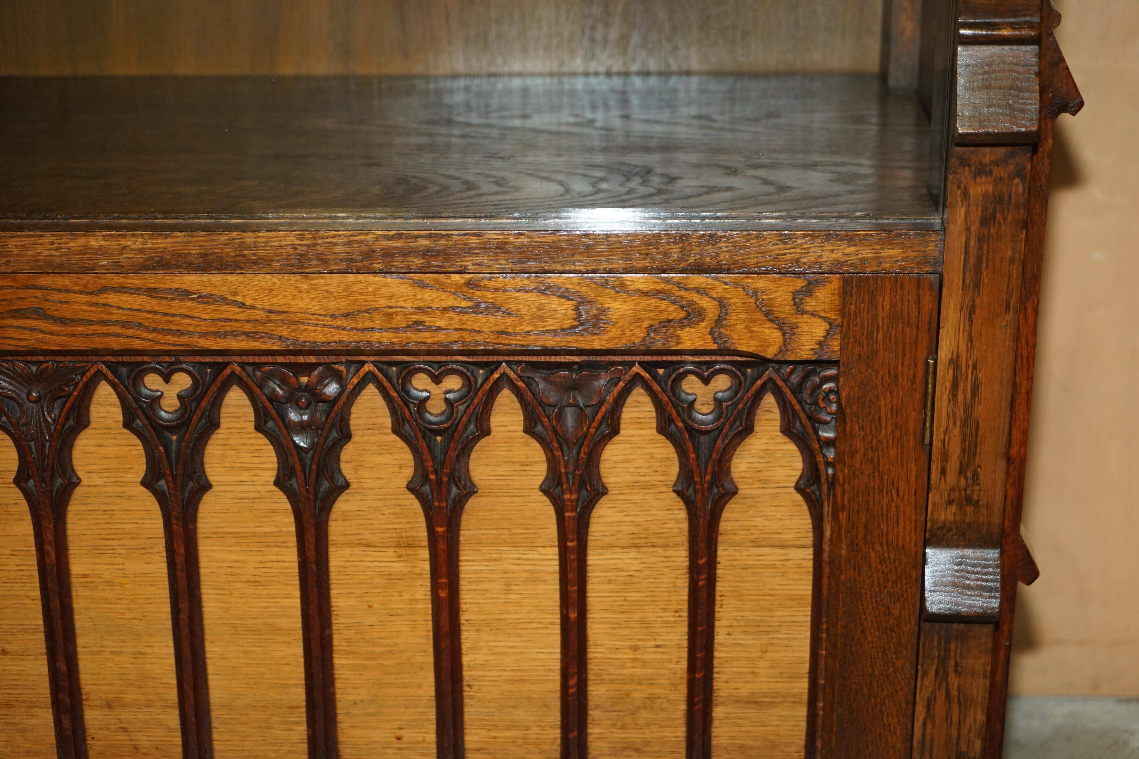Gothic Revival library hand-carved by Pugin