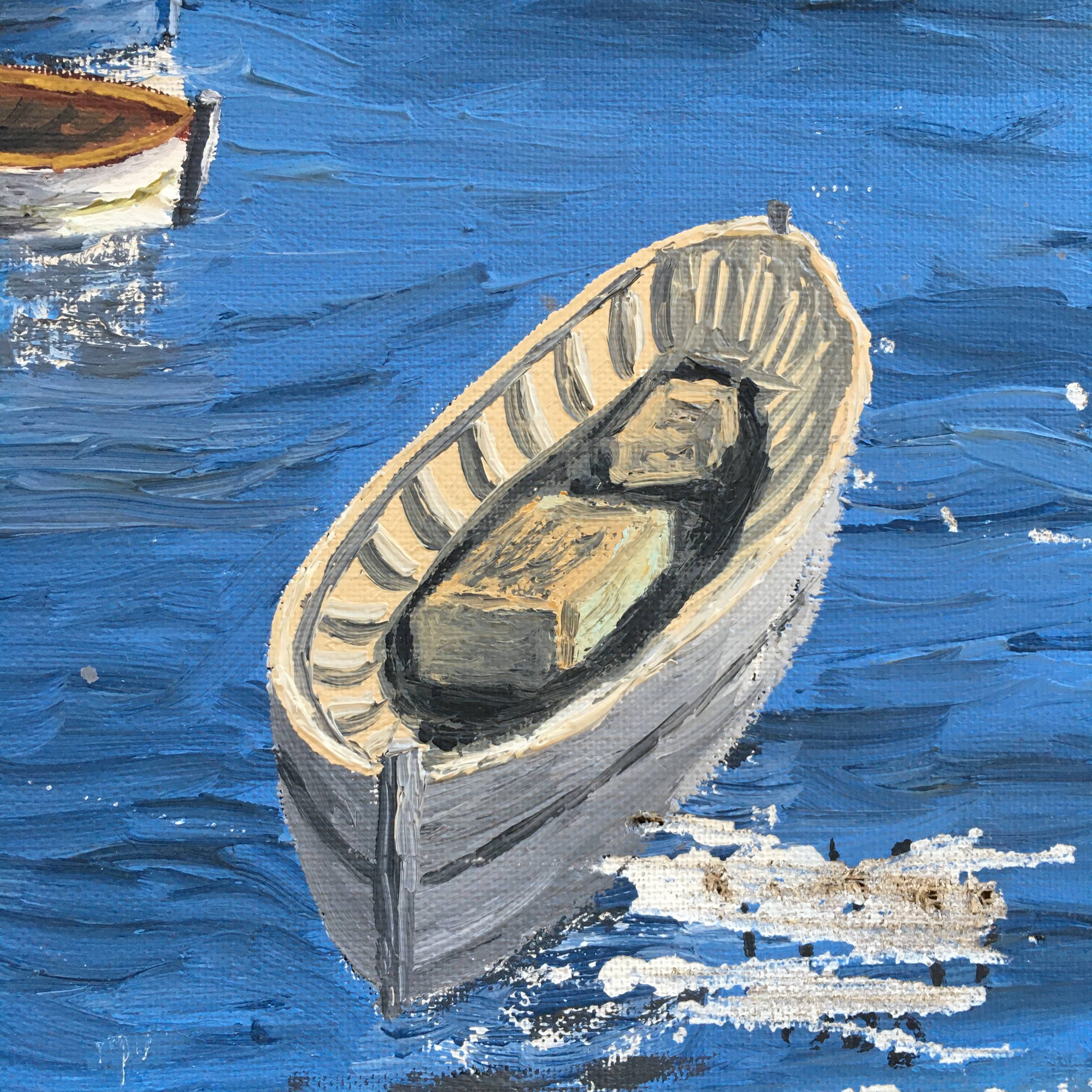 St Tropez port painting