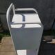 Pair Old Chevet Table De Nuit Internat Caisson - Vintage White Metal Drawer