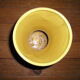 Vintage ceramic diabolo vase