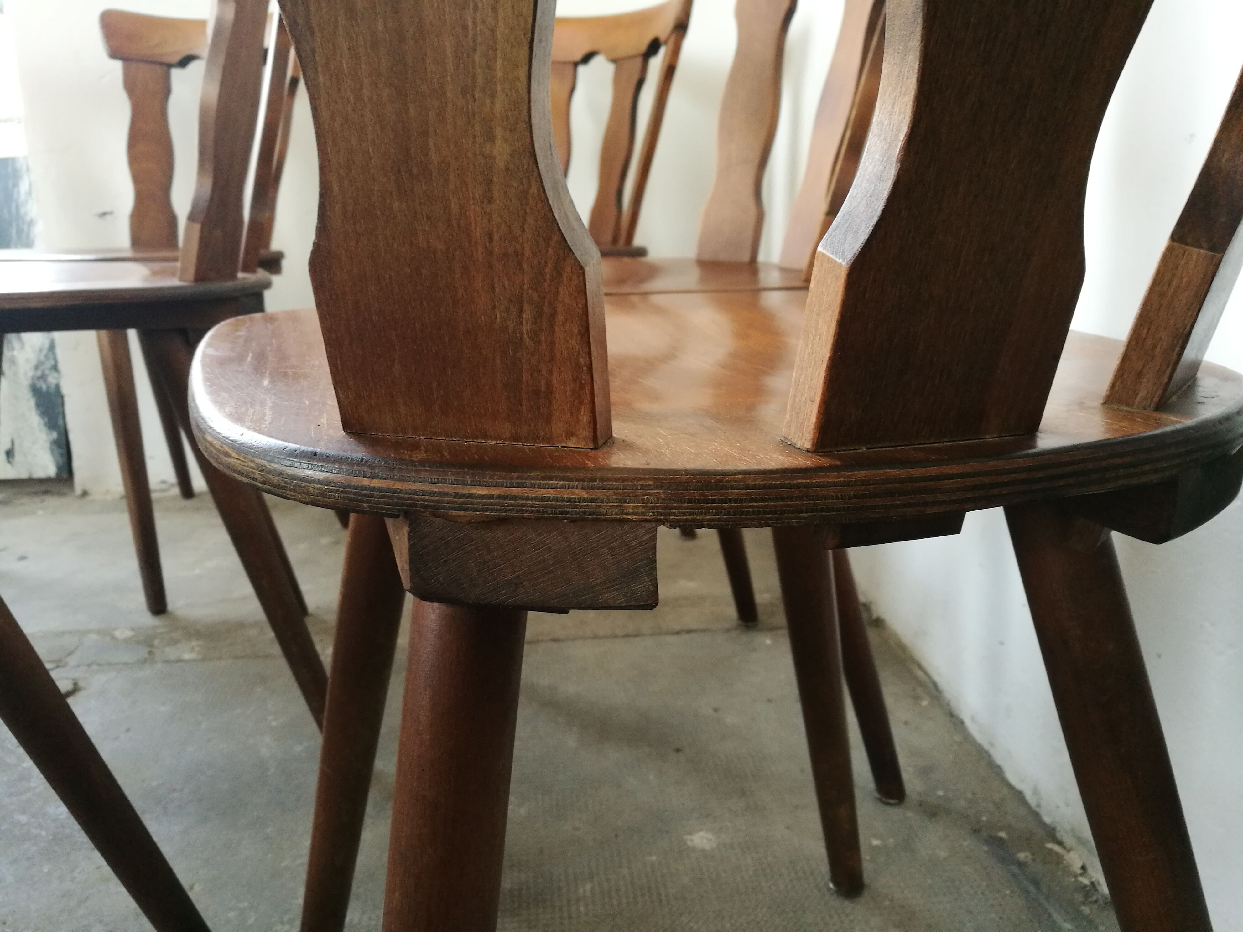 Set of 12 bistro chairs