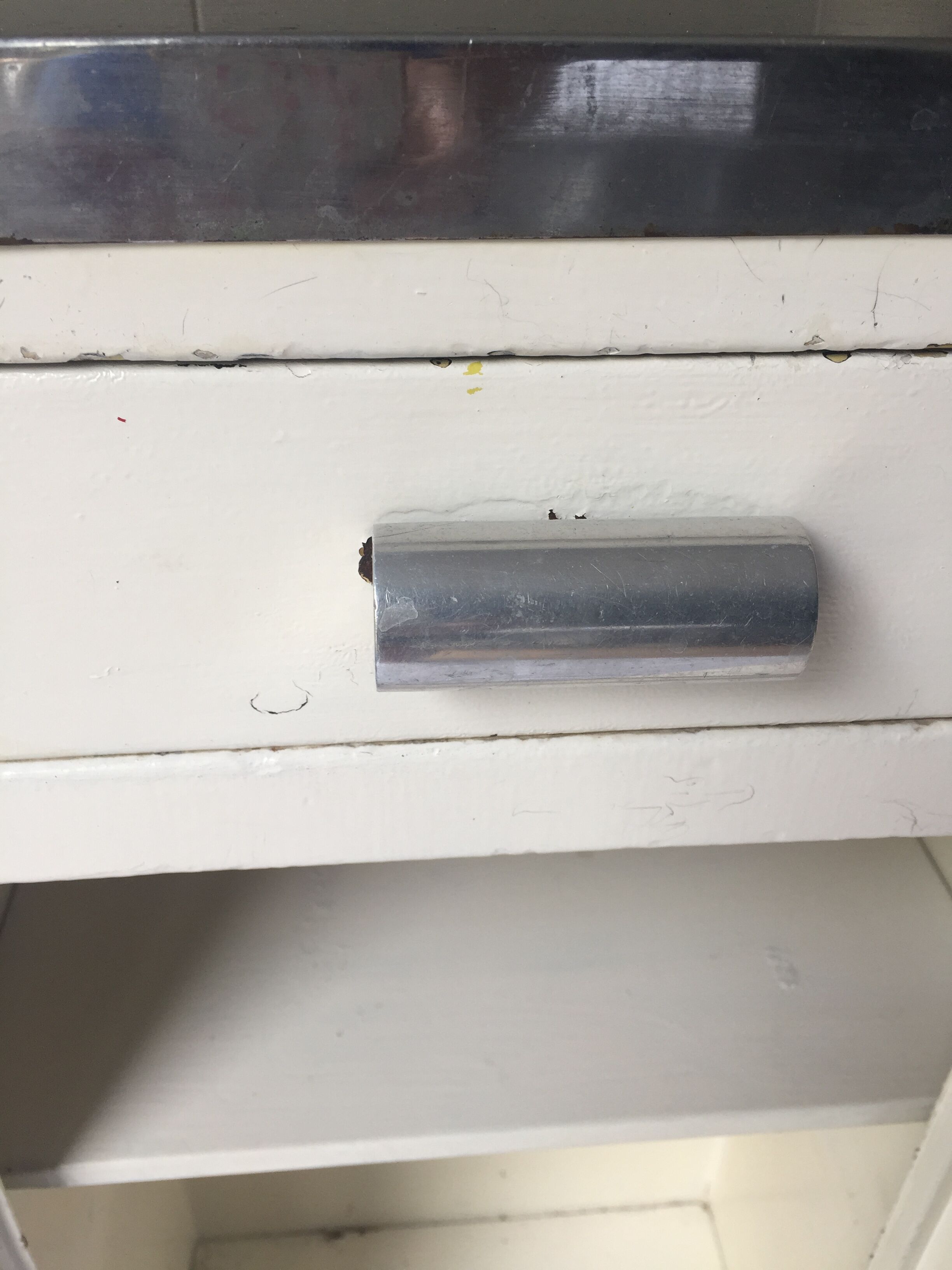 White metal furniture